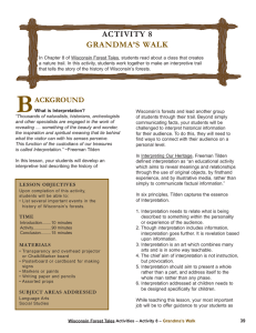 ACTIVITY 8 GRANDMA’S WALK