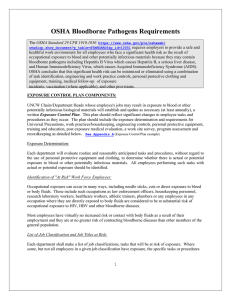 OSHA Bloodborne Pathogens Requirements