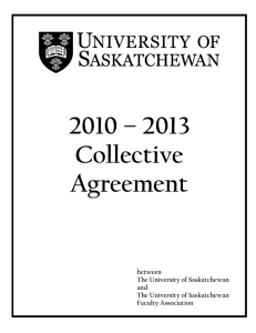 2010 – 2013 Collective Agreement