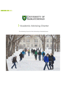 Academic Advising Charter  The Advising Council of the University of Saskatchewan