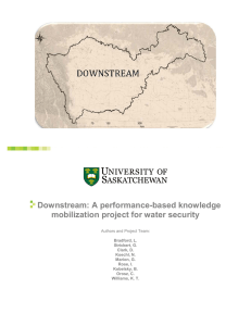 Downstream: A performance-based knowledge mobilization project for water security