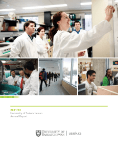 usask.ca 2011/12 University of Saskatchewan Annual Report