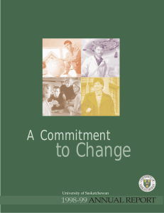 to Change A Commitment 1998-99 ANNUAL REPORT