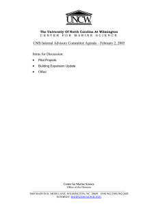 CMS Internal Advisory Committee Agenda – February 2, 2005 Other