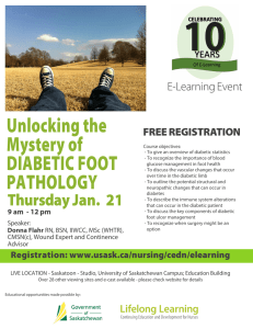 Unlocking the Mystery of DIABETIC FOOT E-Learning Event