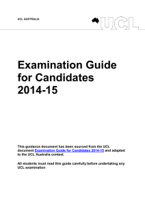 Examination Guide for Candidates 2014-15