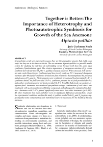 Together is Better: The Importance of Heterotrophy and Photoautotrophic Symbiosis for