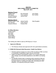 MINUTES EMPLOYMENT BENEFITS COMMITTEE March 28 , 2013