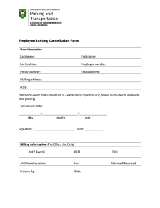 Employee Parking Cancellation Form