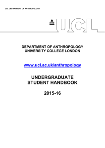 UNDERGRADUATE STUDENT HANDBOOK  2015-16