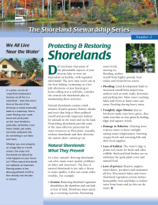 D Shorelands Protecting &amp; Restoring We All Live