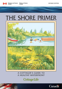 THE SHORE PRIMER A COTTAGER’S GUIDE TO A HEALTHY WATERFRONT ONTARIO EDITION