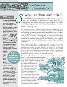 The Shoreland Stewardship Series What is a shoreland buffer?