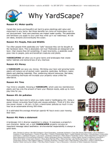 Why YardScape?  Reason #1: Water quality