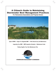 . A Citizen’s Guide to Maintaining Stormwater Best Management Practices