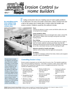 E Erosion Control Home Builders for