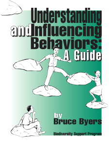 Understanding Influencing Behaviors: aa