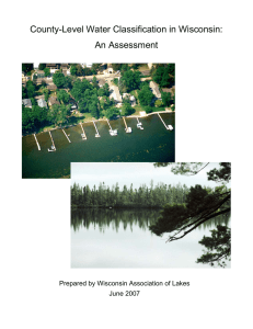 County-Level Water Classification in Wisconsin: An Assessment