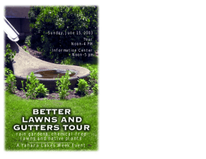 rain gardens, chemical-free lawns and native plants A Yahara Lakes Week Event