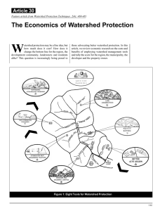 W The Economics of Watershed Protection Article 30