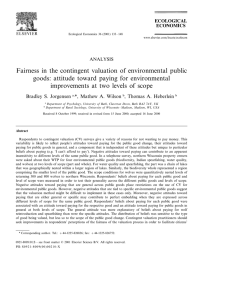 Fairness in the contingent valuation of environmental public