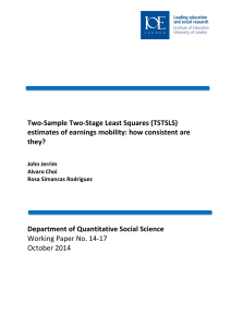 Two-Sample Two-Stage Least Squares (TSTSLS) they?