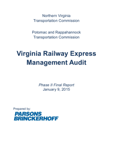 Virginia Railway Express Management Audit