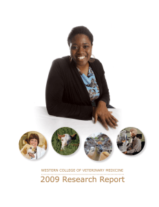 2009 Research Report WESTERN COLLEGE OF VETERINARY MEDICINE