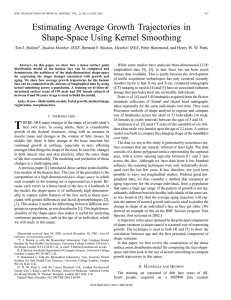 Estimating Average Growth Trajectories in Shape-Space Using Kernel Smoothing
