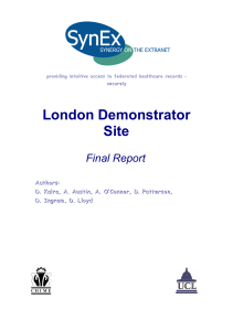 London Demonstrator Site Final Report A