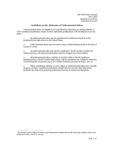The UNC Policy Manual 700.1.4[G] Adopted 11/12/2004 Amended 07/01/07