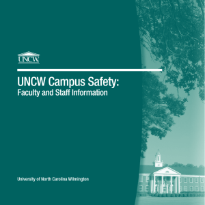 UNCW Campus Safety: Faculty and Staff Information University of North Carolina Wilmington