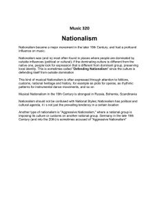 Nationalism Music 320
