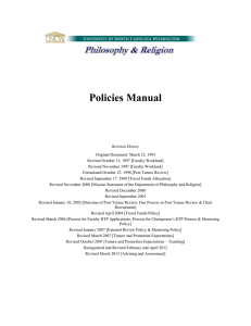 Policies Manual