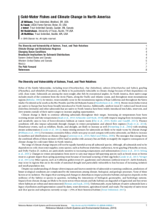 Cold-Water Fishes and Climate Change in North America