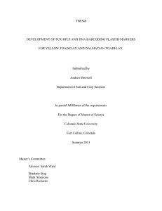 THESIS Submitted by Andrew Boswell