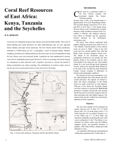 C Coral Reef Resources of East Africa: Introduction