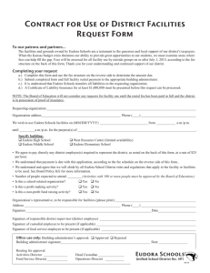 Contract for Use of District Facilities Request Form