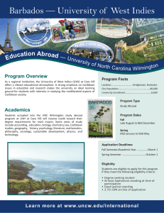 Barbados — University of  West Indies  Educati on Abroad