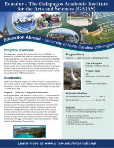 Ecuador - The Galapagos Academic Institute  Educati