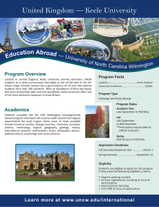 United Kingdom — Keele University  Educati on Abroad