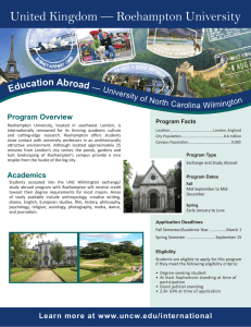 United Kingdom — Roehampton University  Educati on Abroad