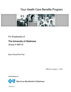 Your Health Care Benefits Program For Employees of Group # 483110