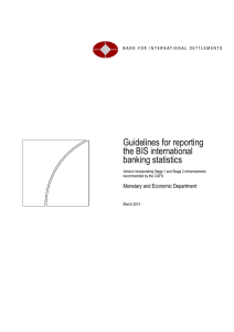 Guidelines for reporting the BIS international banking statistics