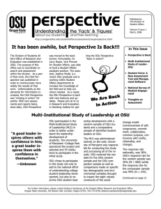 It has been awhile, but Perspective Is Back!!! In This Issue