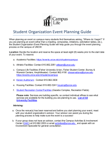 Student Organization Event Planning Guide