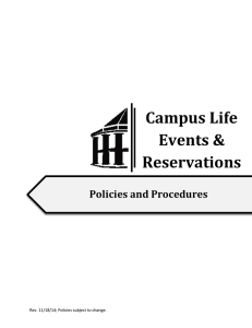 Campus Life Events &amp; Reservations