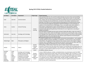 Spring 2015 ETEAL Funded Initiatives