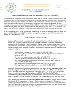 UNCW Office of Institutional Research and Assessment