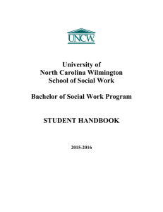 University of North Carolina Wilmington School of Social Work